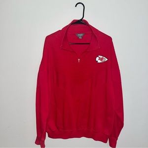 KC Kansas City Chiefs Quarterzip Sz XL
